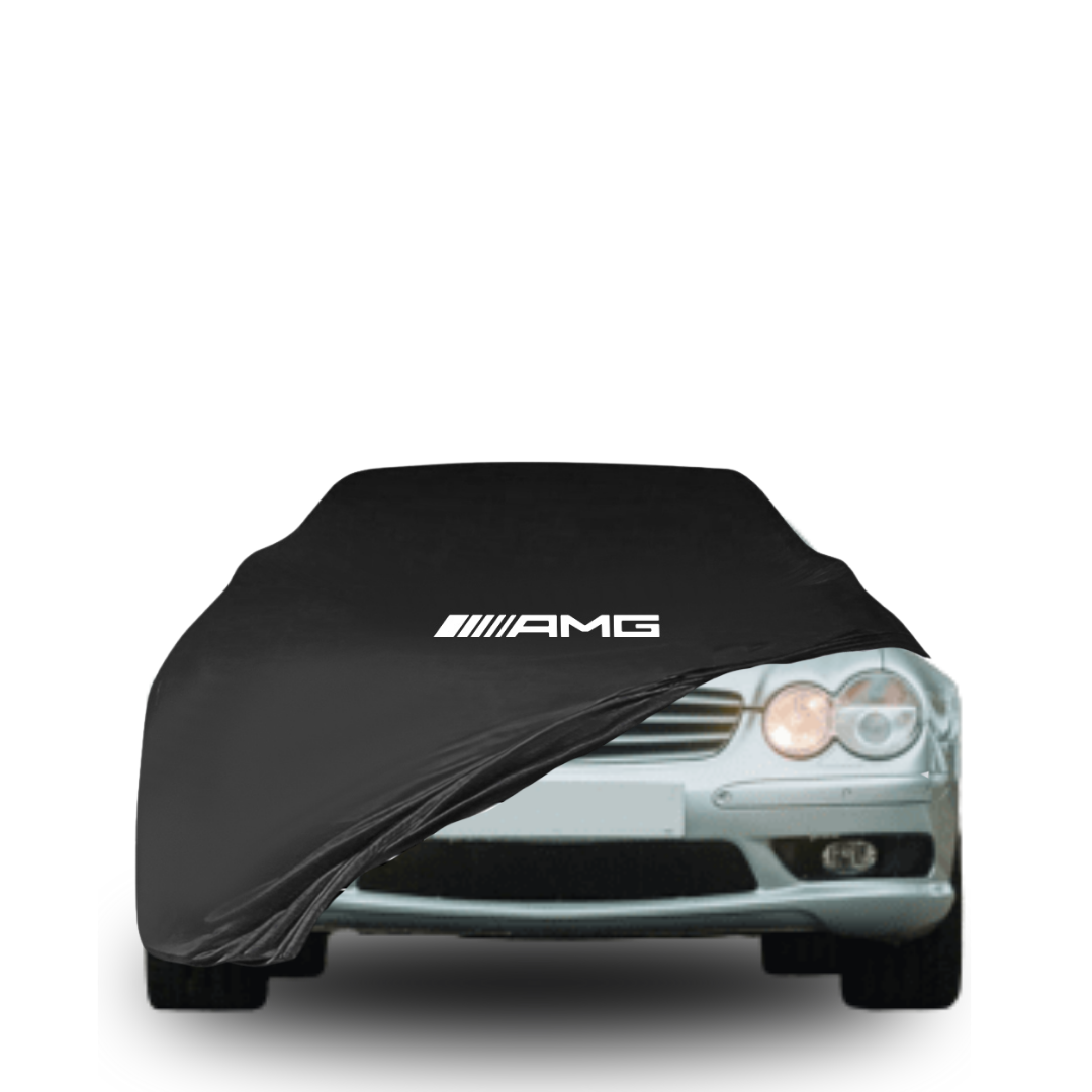 Indoor Autoabdeckung für Mercedes-Benz SL R230 Roadster (2001–2011) mit Logo – atmungsaktiv & maßgeschneidert
