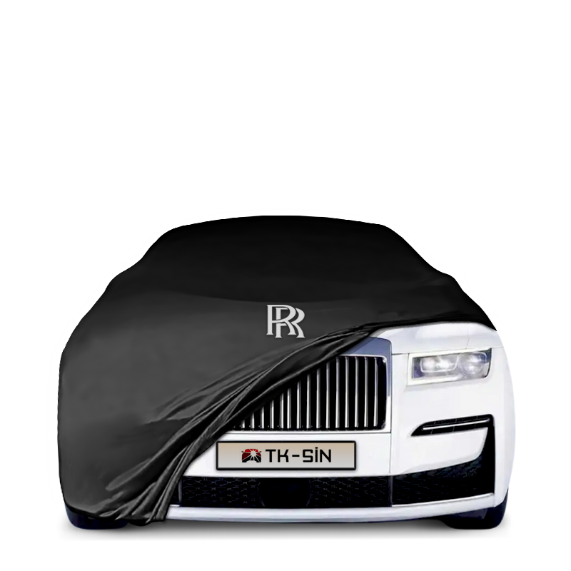 Indoor Autoabdeckung für Rolls-Royce Ghost I (2009–2020) mit Logo – maßgeschneidert & atmungsaktiv