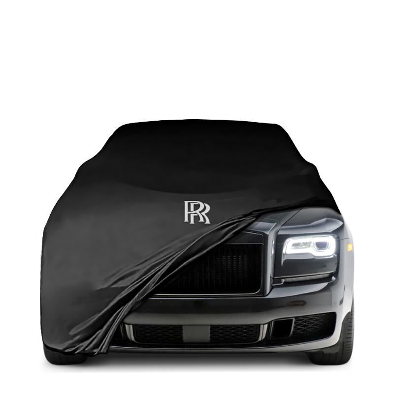 Indoor Autoabdeckung für Rolls-Royce Ghost II (ab 2020) mit Logo – maßgeschneidert & atmungsaktiv