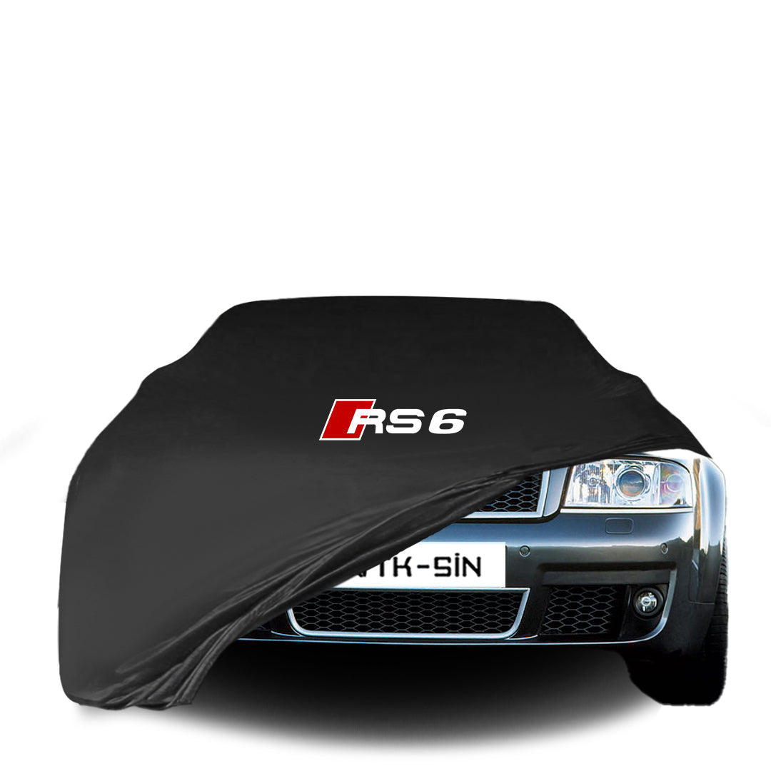 Indoor Autoabdeckung für RS6 – Audi A6 4F C6 Avant Kombi (2004–2008) mit Logo – atmungsaktiv & maßgeschneidert