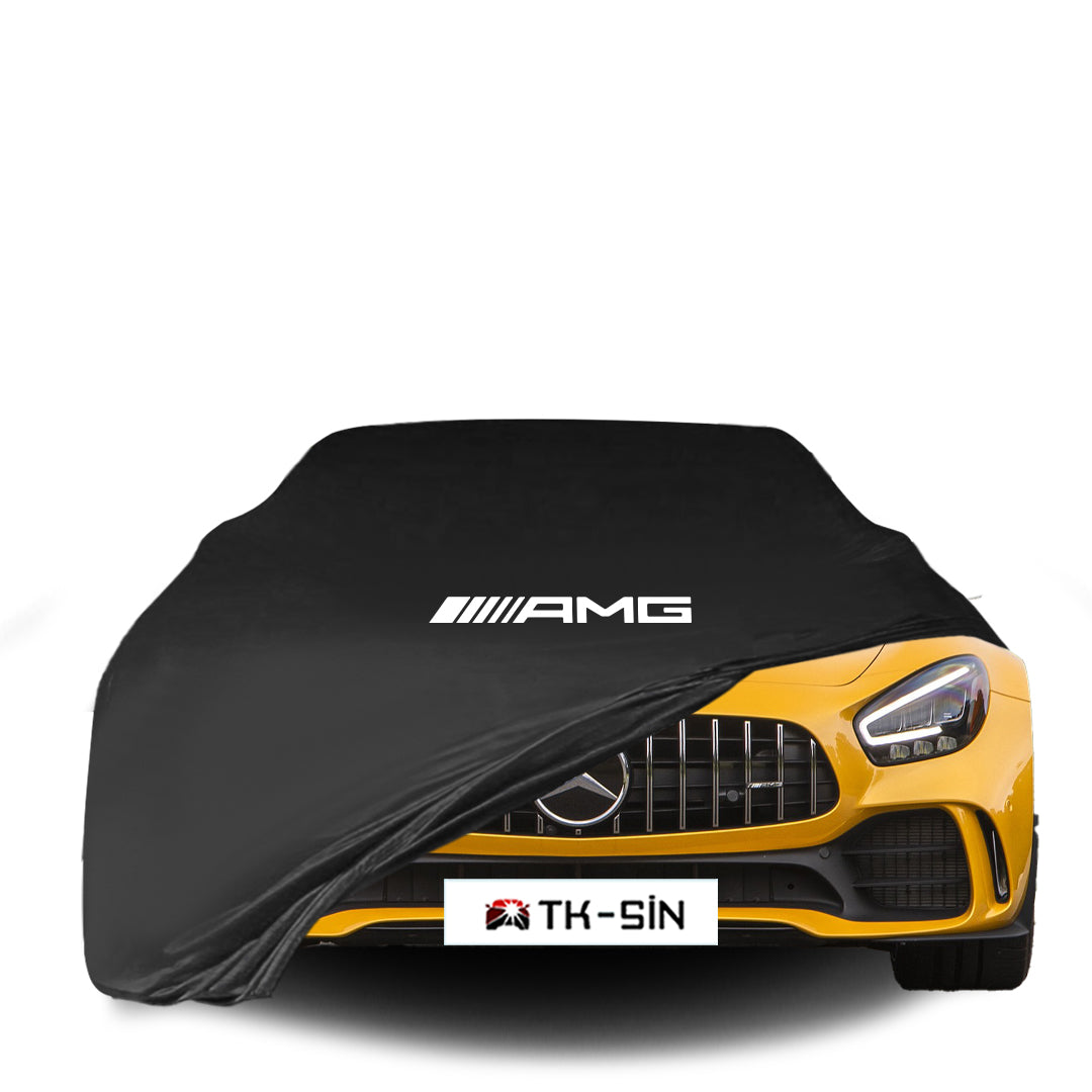Indoor Autoabdeckung für Mercedes-AMG GT Coupé & Cabrio mit Logo – maßgeschneidert & atmungsaktiv

