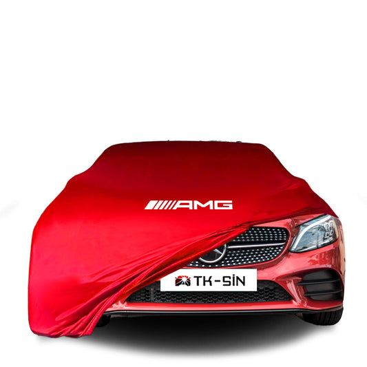 Indoor Autoabdeckung für Mercedes-Benz C C205 / A205 Coupé – Cabrio mit Logo – maßgeschneidert & atmungsaktiv

