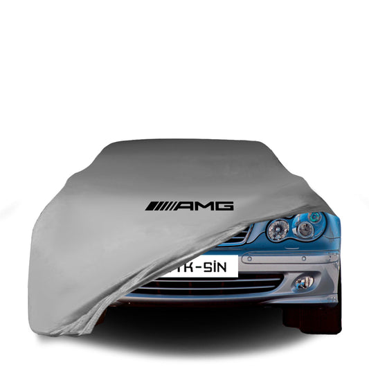 Indoor Autoabdeckung für Mercedes C W203 (2000–2007) mit Logo – maßgeschneidert & atmungsaktiv

