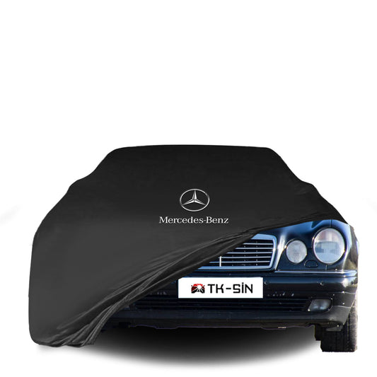 Indoor Autoabdeckung für Mercedes-Benz E-Klasse W210 Limousine (1995–2002) mit Logo – atmungsaktiv & maßgeschneidert