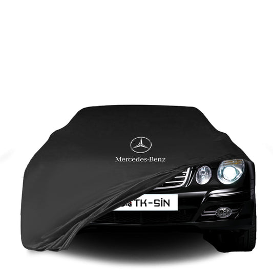 Indoor Autoabdeckung für Mercedes-Benz E-Klasse W211 Limousine (2002–2009) mit Logo – atmungsaktiv & maßgeschneidert

