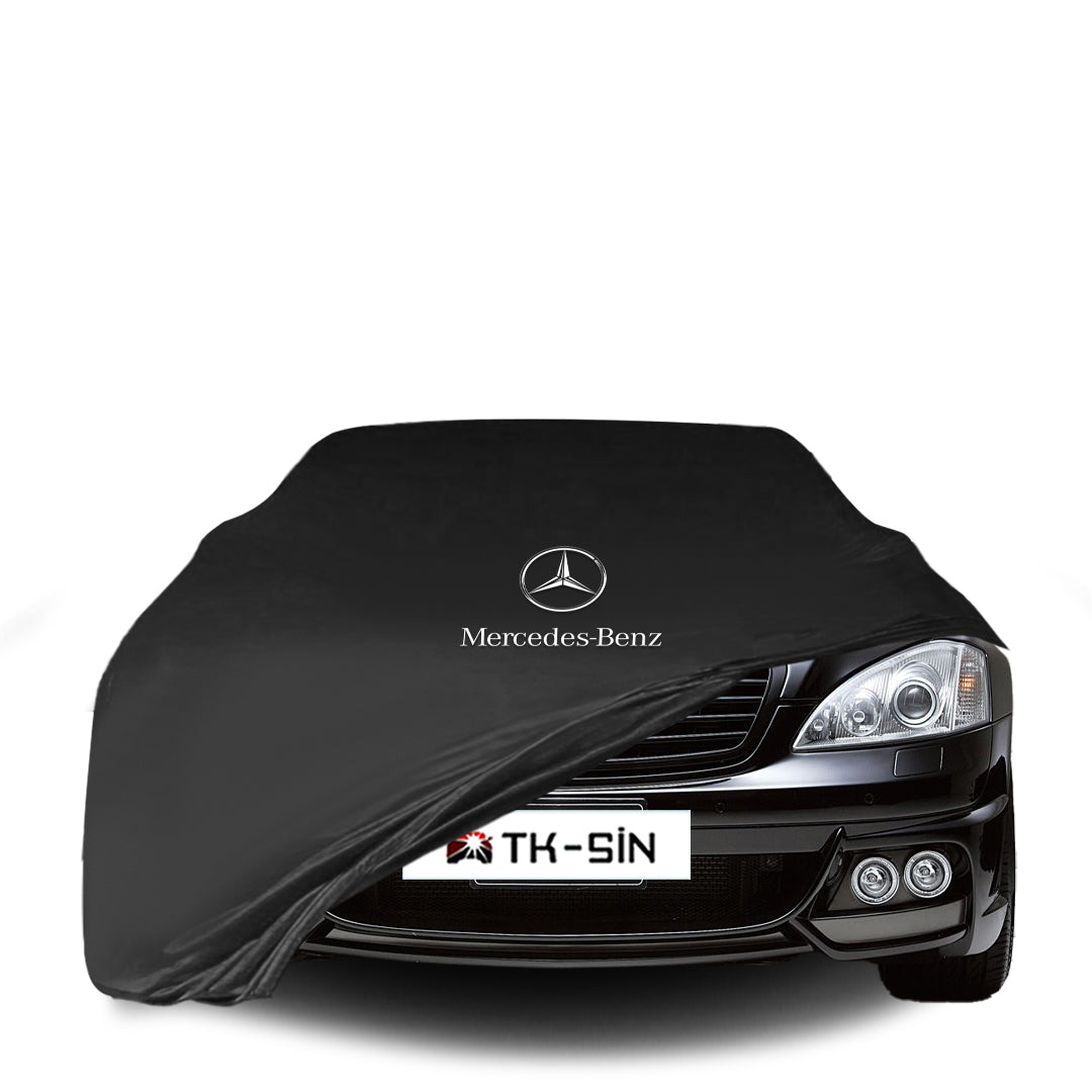 Indoor Autoabdeckung für Mercedes-Benz S-Klasse W221 Limousine (2005–2013) mit Logo – atmungsaktiv & maßgeschneidert

