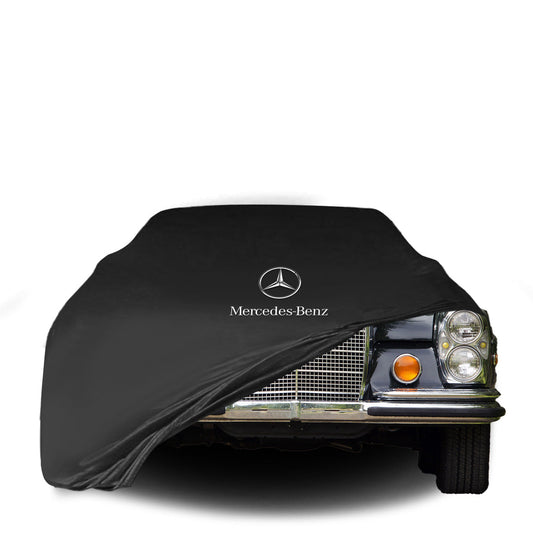 Indoor Autoabdeckung für Mercedes W108 Limousine mit Logo – maßgeschneidert & atmungsaktiv

