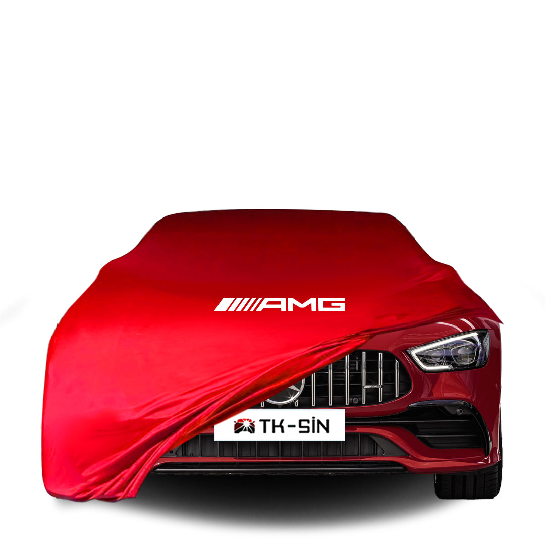 Indoor Autoabdeckung für Mercedes GT 4-Türer Coupé mit AMG Logo – maßgeschneidert & atmungsaktiv

