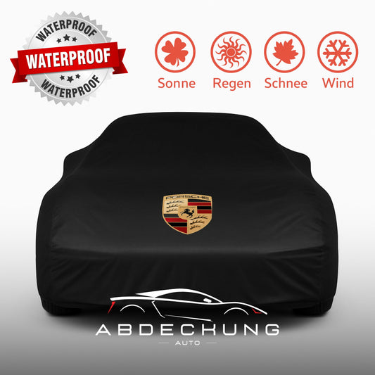 Porsche Outdoor Autoabdeckung mit Logo – wasserdicht und ultraleicht