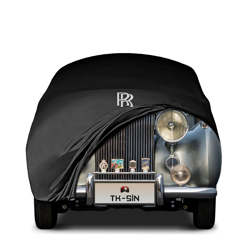 Indoor Autoabdeckung für Rolls-Royce Silver Dawn (1951–1955) – maßgeschneidert & atmungsaktiv mit klassischem Logo

