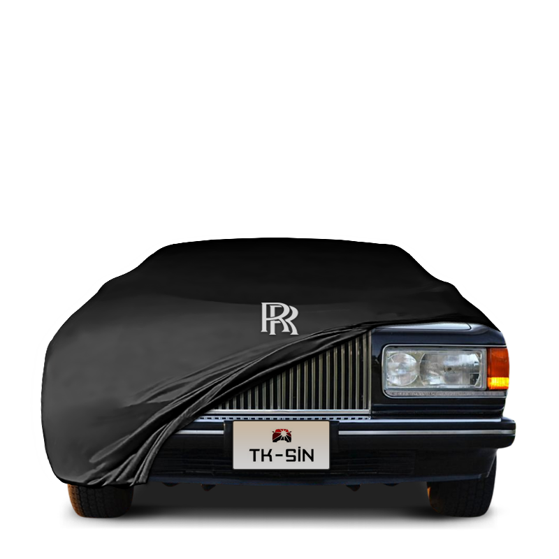 Indoor Autoabdeckung für Rolls-Royce Silver Spur (1980–1998) mit Logo – maßgeschneidert & atmungsaktiv

